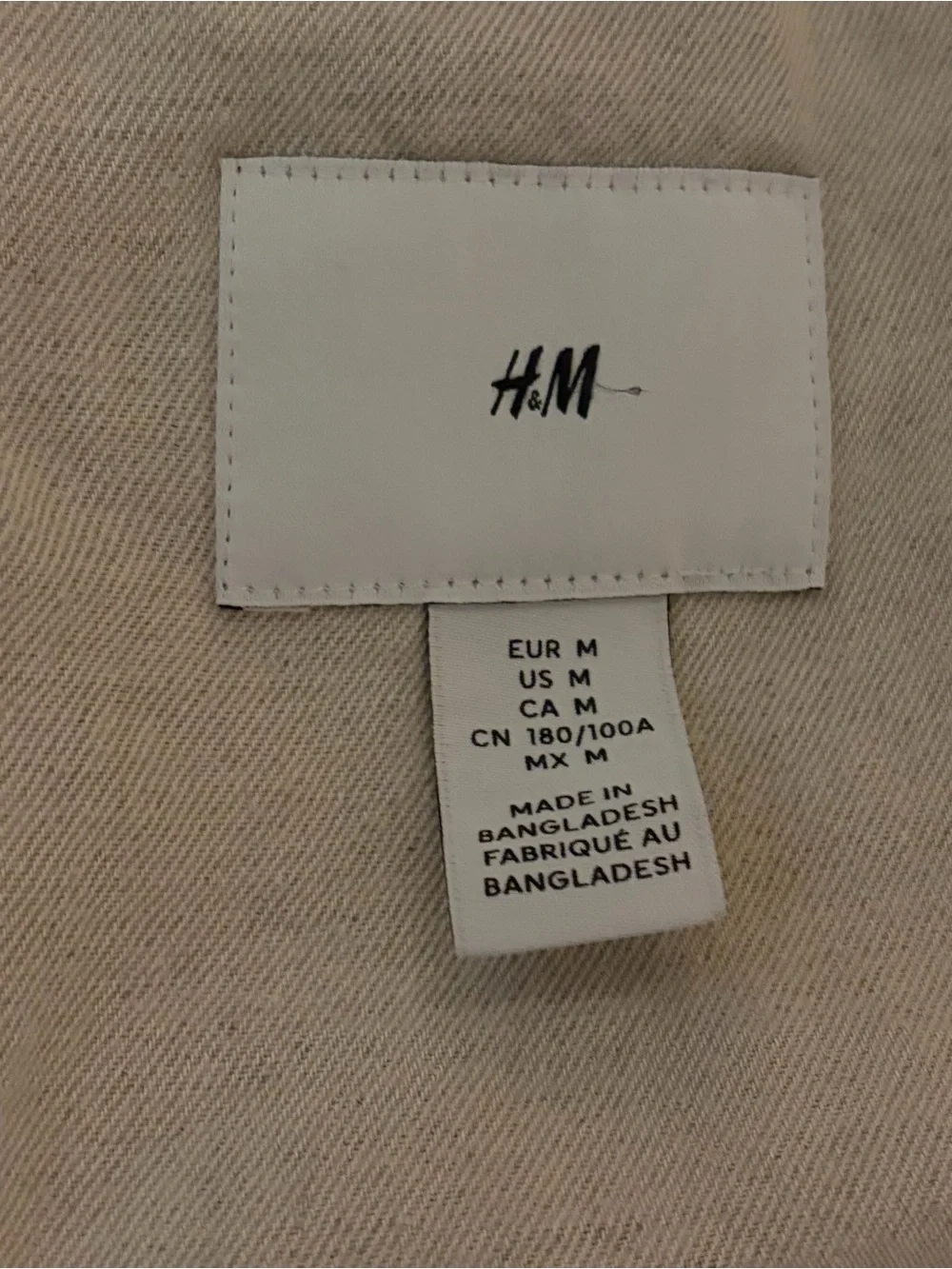 H&M Beige Utility Field Jacket with Flap Pockets